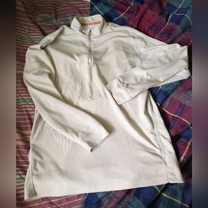 Columbia Men's Cream Quarter-Zip Sweater